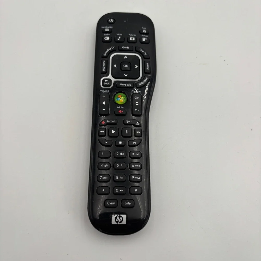 HP Media Center Remote Control Black Excellent TSGH-IR02 5070-5600 Windows PC
